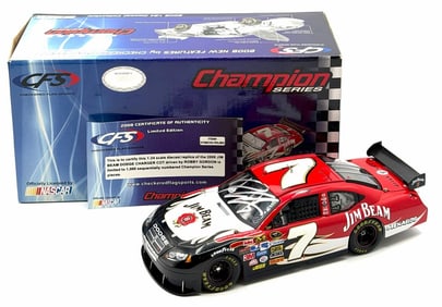 CFS 1:24 Autographed Robby Gordan #7 Jim Beam Champion Series 464/1000 In Box With COA