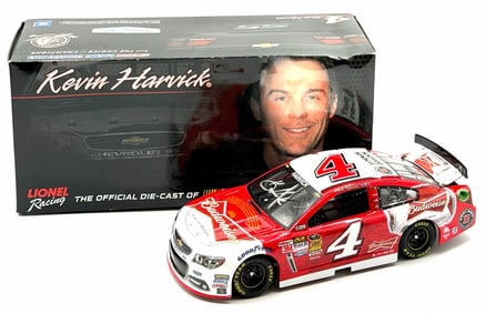 Lionel 1:24 Autographed Kevin Harvick #4 Budweiser With Box
