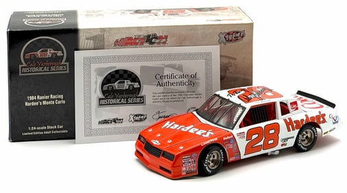 Action 1:24 Autographed Cale Yarborough #28 Hardee's With Box