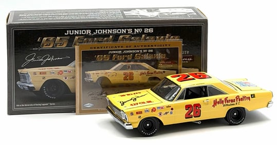 Icons 1:24 Autographed Junior Johnson No.26 1965 Ford Galaxie With Box