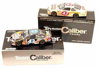 (2) 1:24 Autographed Jeff Green & John Andretti Die-Cast Collectables