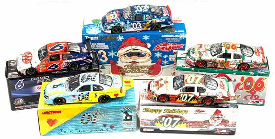 (5) 1:24 Autographed Sam Bass, David Ragan, & Kyle Petty Die-Cast Collectables