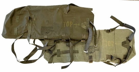 (2) Vietnam Era US Airborne Parachutist Equipment Bags