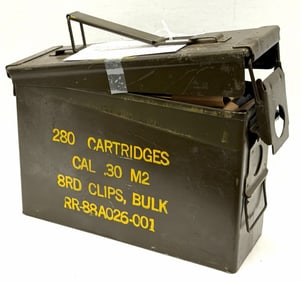 280 Rounds 1974 Lake City USGI 30-06 Rifle Ammo in Can