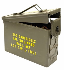 250 Rounds 30-06 USGI Military Surplus Rifle Ammo in Ammunition Can