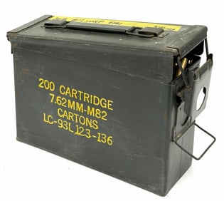 350 Rounds .308 Caliber Military Surplus Rifle Ammo in Can