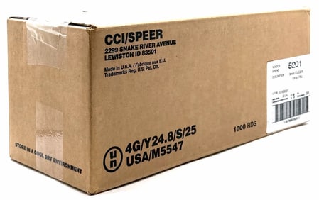 1000 Rounds CCI/SPEER 9mm Luger Pistol Ammo