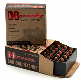 50 Rounds Hornady Critical Defense 32 & 25 Auto Pistol Ammo NIB