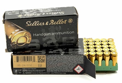 100 Rounds Sellier & Bellot 9mm Pistol Ammo