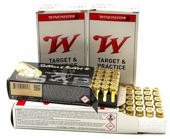 200 Rounds Winchester & Sellier & Bellot 45 Auto Pistol Ammo NIB