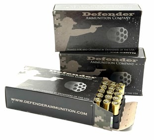 150 Rounds Defender 44 Magnum Pistol Ammo NIB