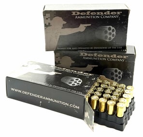 150 Rounds Defender 44 Magnum Pistol Ammo NIB
