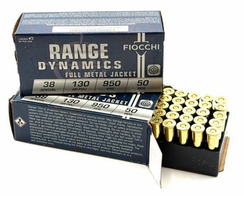 100 Rounds Fiocchi 38 Special Pistol Ammo NIB