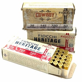 149 Rounds Fiocchi 38 S&W Short Pistol Ammo NIB