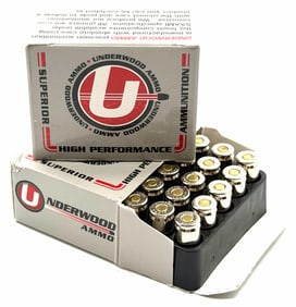 40 Rounds Superior Underwood 9mm Luger Pistol Ammo NIB
