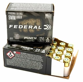40 Rounds Federal 9mm Luger Pistol Ammo NIB