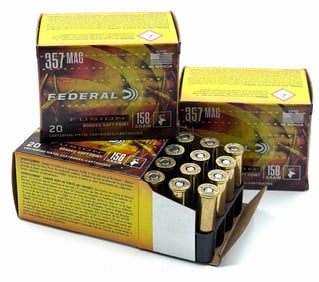60 Rounds Federal Fusion 357 Mag Pistol Ammo NIB
