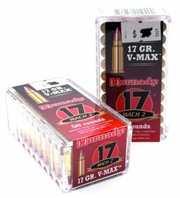 100 Rounds Hornady 17HM2  Pistol Ammo NIB