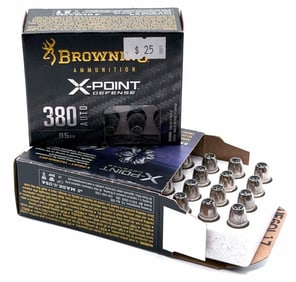 40 Rounds Browning X-Point Defense 380 Auto Pistol Ammo NIB