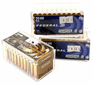 150 Rounds Federal 22 WMR Pistol Ammo NIB