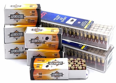 500 Rounds CCI & Armscor 22 Short Pistol Ammo NIB