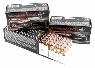 150 Rounds Winchester 17 WIN Super Mag Pistol Ammo NIB