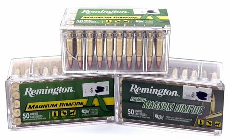 150 Rounds Remington 17 HMR Magnum Rifle Ammo NIB