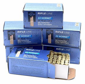 300 Rounds PPU 22 Hornet Rifle Ammo NIB