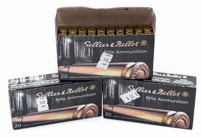 60 Rounds Sellier & Bellot 204 Ruger Rifle Ammo NIB