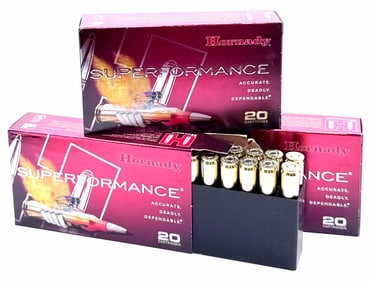 60 Rounds Hornady Superformance 257 Roberts +P Rifle Ammo NIB