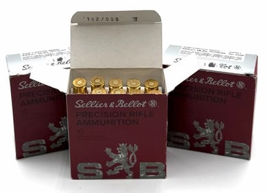 30 Rounds Sellier & Bellot 338 Lapua MAG Rifle Ammo NIB