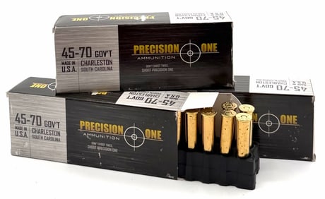 60 Rounds Precision One 45-70 GOV'T Rifle Ammo NIB
