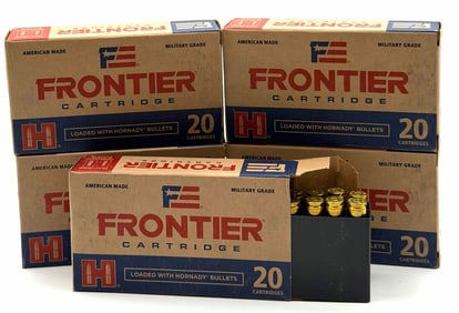 100 Rounds Frontier Military Grade 6.5 Grindle Rifle Ammo NIB
