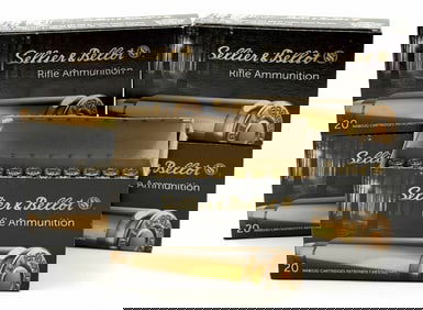 100 Rounds Sellier & Bellot 6.5 x 55 SE Rifle Ammo NIB