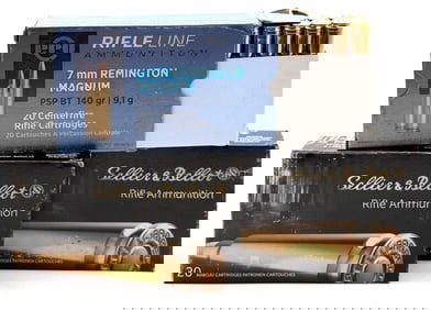 60 Rounds Sellier & Bellot & PPU 7mm REM Mag Rifle Ammo NIB
