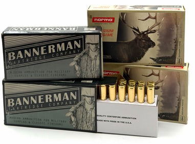 80 Rounds Norma & Bannerman 7.7JAP Rifle Ammo NIB