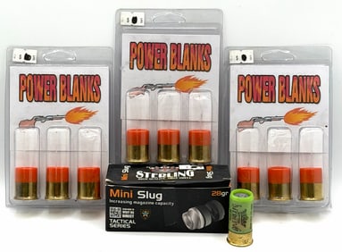 NIB Sterling 12 Gauge Mini Slug w/ 9 12 Gauge Power Blanks