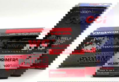 1700 Winchester CCI & Wolf Rifle Primers NIB