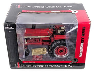 1/16 Ertl International 1066 Tractor w/ White Stripe Precision Key Series #9