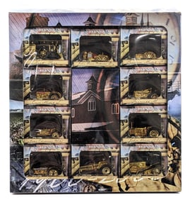 Gold 1/64 Scale Ertl Millennium Farm Classic 10 Piece Toy Set