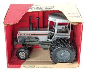 1/16 Scale Models White 185 Tractor with Duals