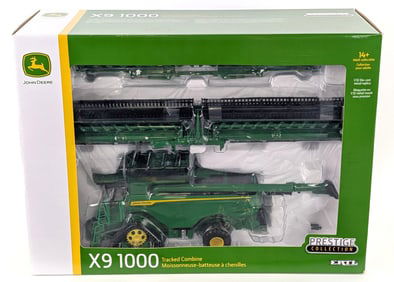 1/32 Ertl John Deere X9 1000 Tracked Combine w/ Both Heads