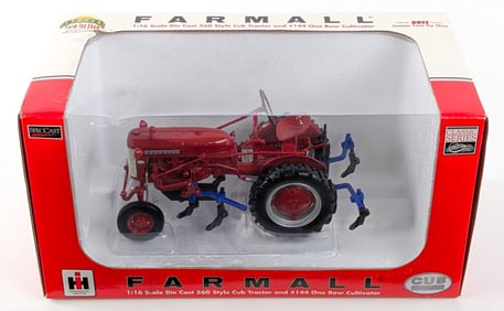 1/16 SpecCast Farmall 560 Style Cub Tractor w/ #144 One Row Cultivator