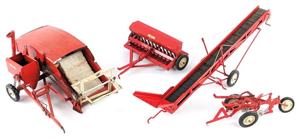 1/16 Tru-Scale Grain Drill, Elevator, Plow, & Combine