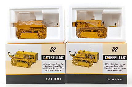 (2) 1/16 SpecCast Caterpillar D2 Track-Type Tractor (5U Series) Orchard Model