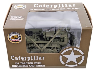 1/16 SpecCast Caterpillar D4 Tractor w/ Bulldozer & Winch