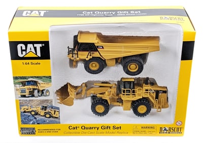 1/64 Norscot CAT Quarry Gift Set w/ 775E Dump Truck & 988G Wheel Loader