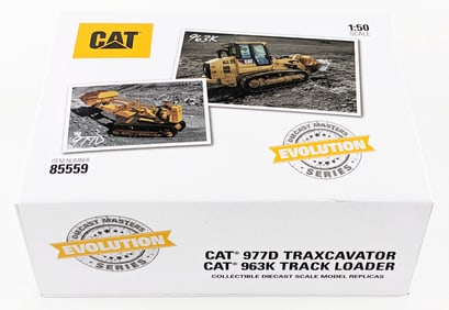 1/50 Die-Cast Masters CAT 977D Traxcavator & CAT 963K Track Loader Set