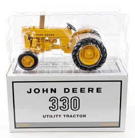1/16 Ertl John Deere 330 Industial Yellow Utility Tractor