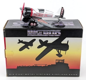 SpecCast Big Bud 1929 Travel Air Model R Airplane Bank - Signed